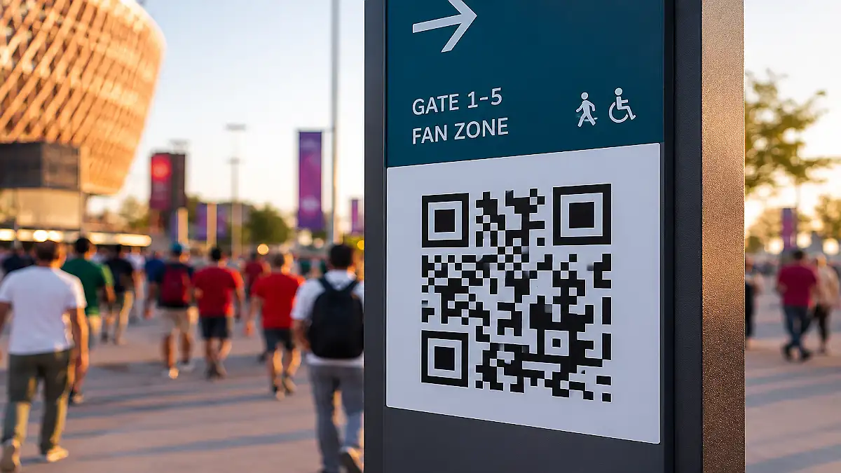 The Connected Fan: How QR Codes Guide Travel, Transport & Navigation in a World Cup Host City