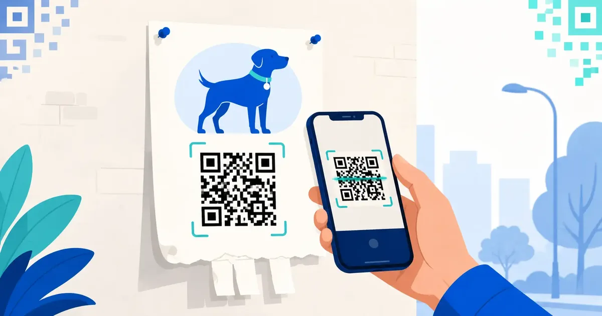 The Lost-Pet Poster, Upgraded: How a QR Code Brings Your Dog Home Faster